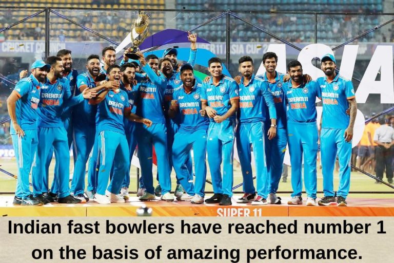 Indian fast bowlers have reached number 1 on the basis of amazing performance.