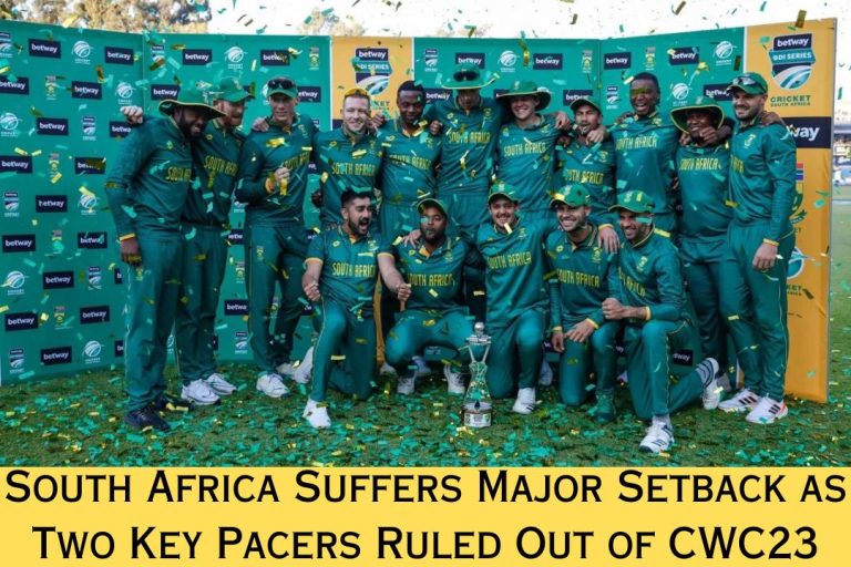 South Africa Suffers Major Setback as Two Key Pacers Ruled Out of CWC23