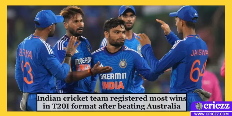 Indian cricket team registered the most wins in T20I format after beating Australia